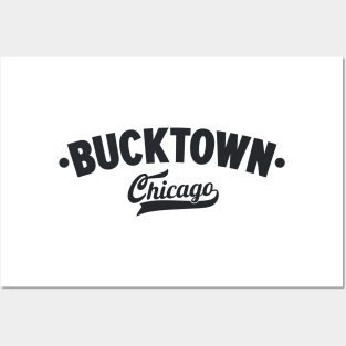 Bucktown Chicago Classic Logo Design - Chicago Neighborhood Series Posters and Art